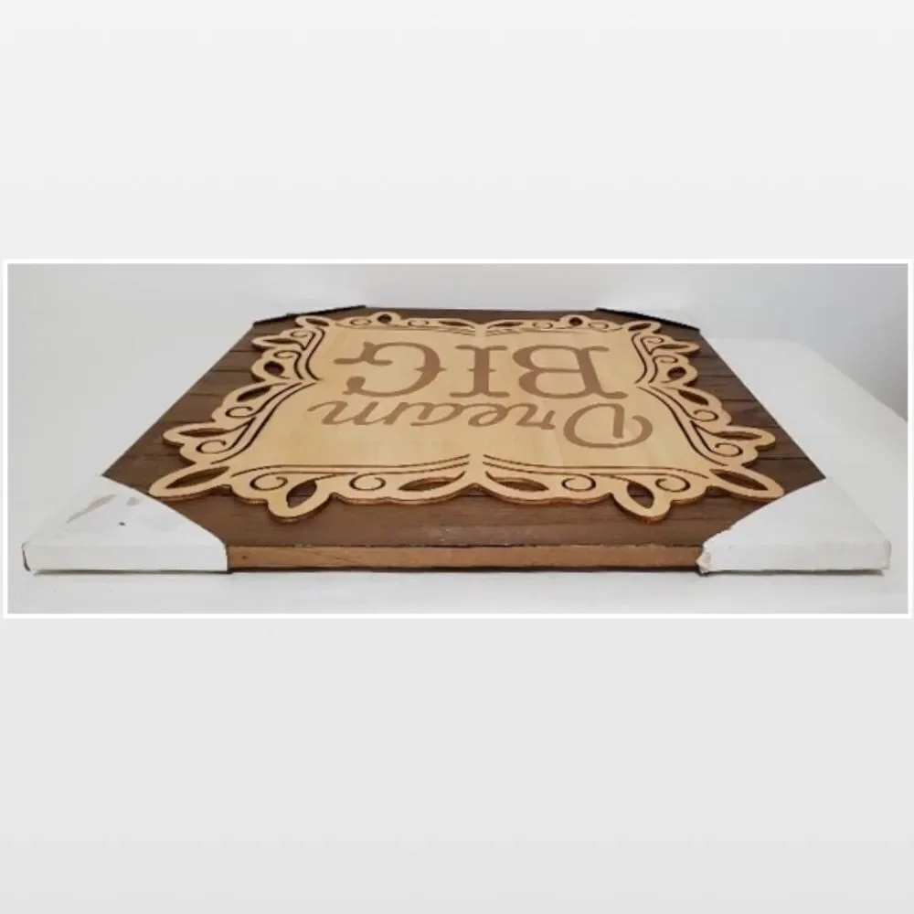 New Motivational Wood 2D Home Décor Sign